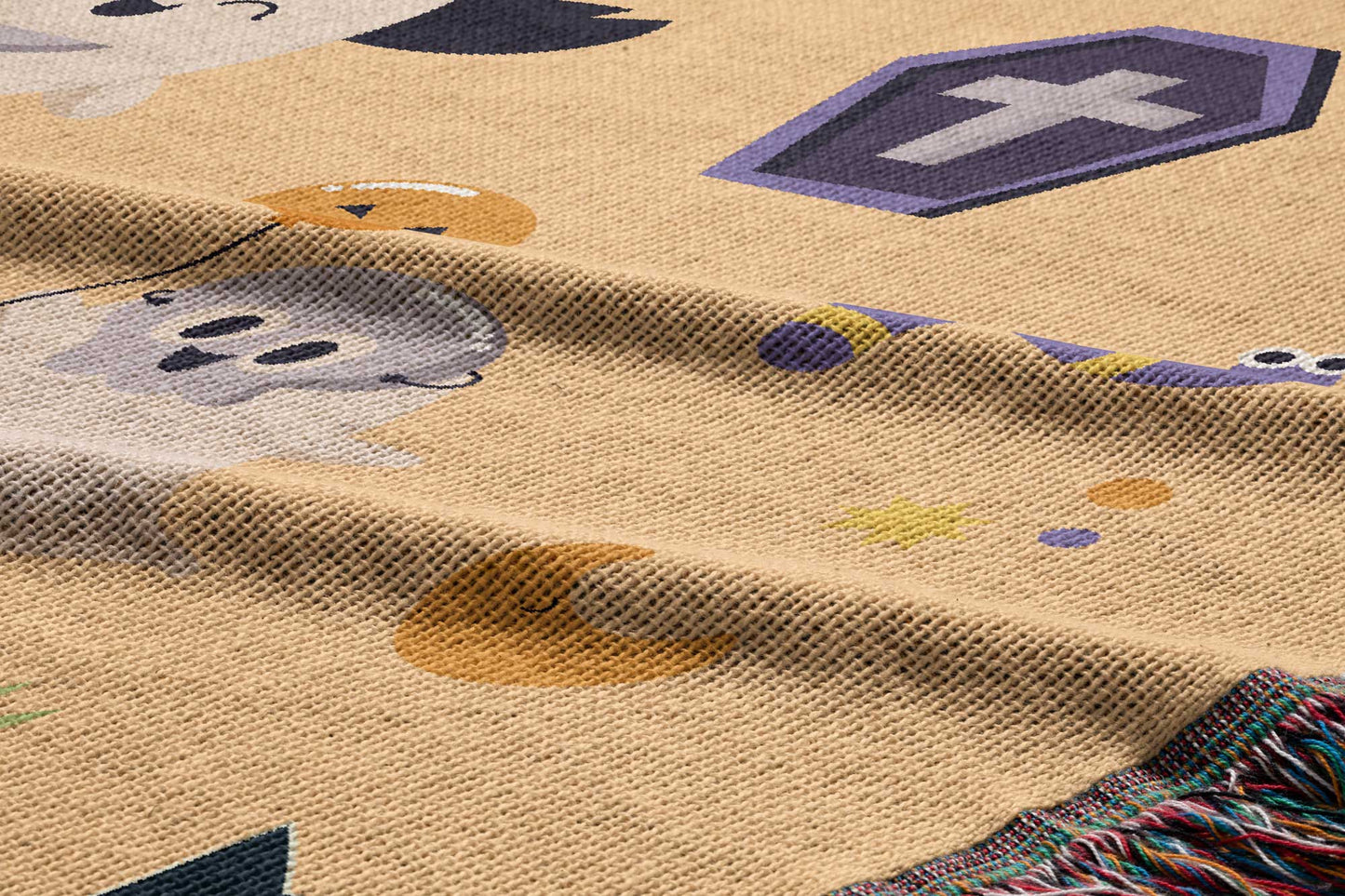 Fun Halloween Woven Blanket
