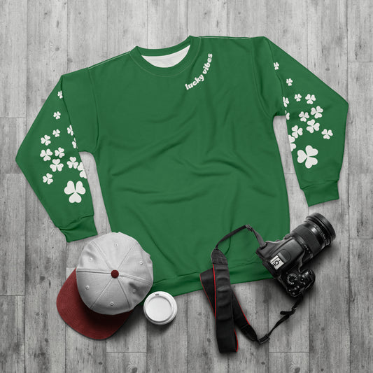 Lucky Vibes Shamrock Green Sweatshirt