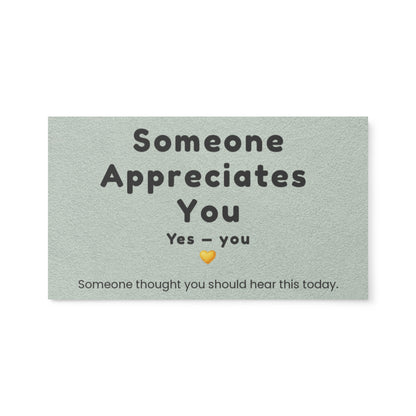 someone appreciates you kindness card